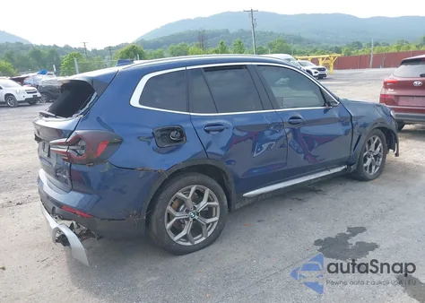 2024 BMW X3 xDrive30I из США, поврежденный, VIN 5UX53DP00R9W81214